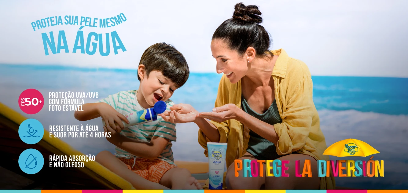 Proteja sua pele mesmo na água